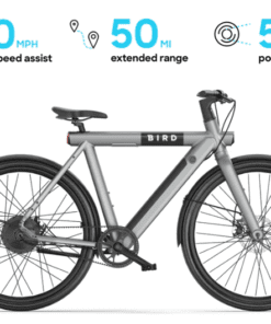 "100 BirdBikes A-Frame Model Electric Bikes in Gravity Gray color, arranged for wholesale."